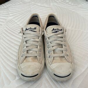 Vtg y2k Jack Parcell Converse White Canvas Sneakers Womens 6